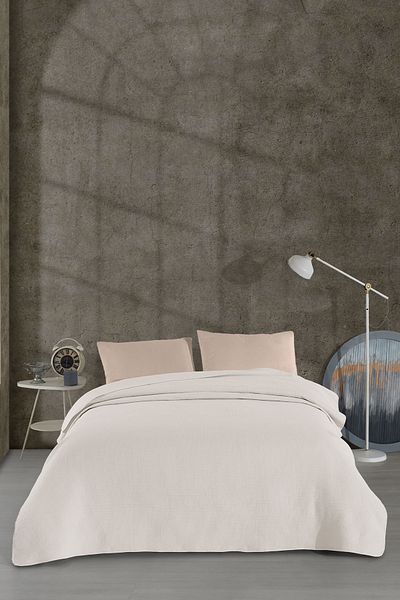 Elart Pan Dora Multi-Purpose Bedspread Double (200X220 cm) Cream