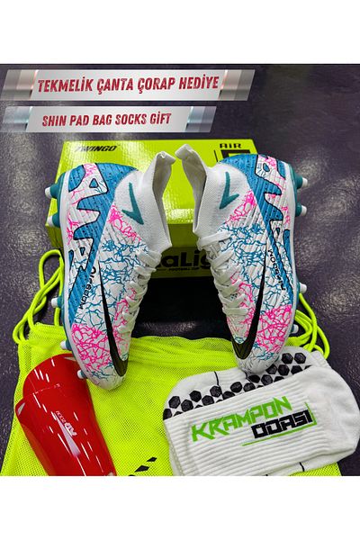 AİRBOOM Pro Crampon Set+Shin Guard+Bag+Socks