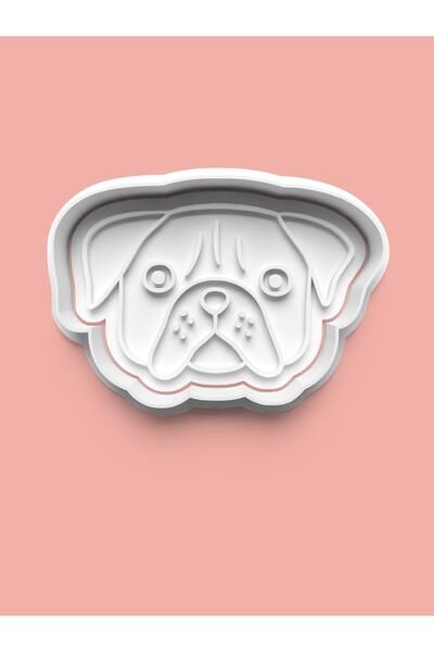 AKTASTORE قالب بسكويت على شكل وجه كلب وقالب عجينة السكر 0380-2