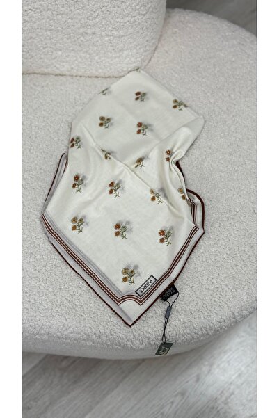 ipekevi Nostaljik Duvar Pamuk Eşarp Bej