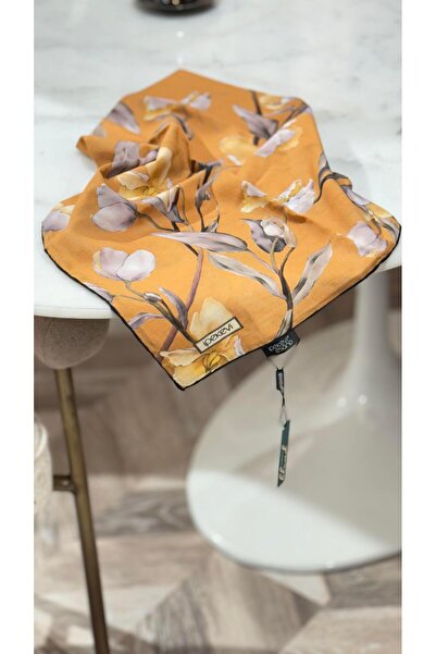 ipekevi Manolya Pamuk Eşarp Hardal Sarısı