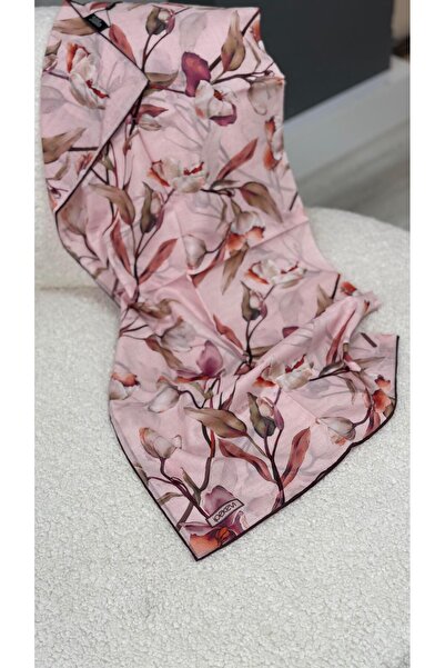 ipekevi Çiçek Mermeri Pamuk Eşarp pudra
