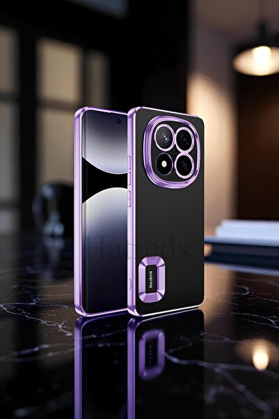 Hatreds Xiaomi Redmi Note 14 Pro 4G Kılıf Kamera Korumalı Logo Gösteren Omega...