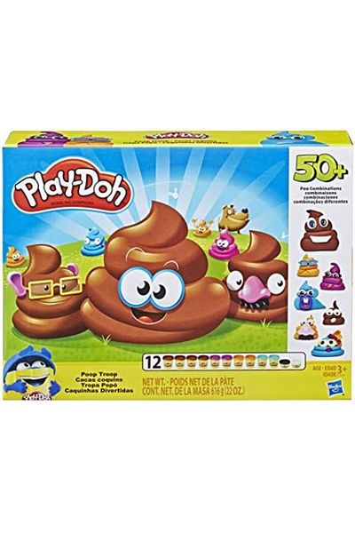 Hasbro Play-Doh Poop Troop Set with 12 Cans
