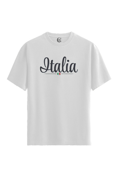 Color Luxe Men/Unisex White 100% Cotton Relaxed Fit Crew Neck Silence Custom ...