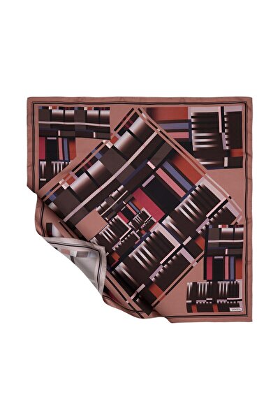 ipekevi Linii minimaliste Eșarfă din mătase Tivil Liliac înnorat