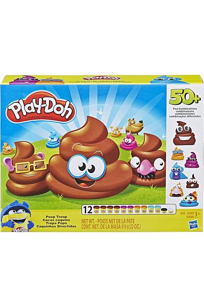 Hasbro Play-Doh Poop Troop Set with 12 Cans