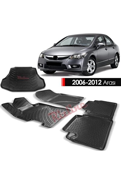APEXİ Honda Civic Fd6 Paspas Bagaj Havuzu 3d Set 2006-2012