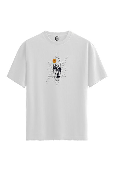 Color Luxe Men/Unisex White 100% Cotton Relaxed Fit (Relaxed Fit) Crew Neck G...