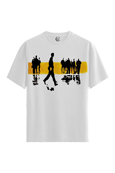 Color Luxe Men/Unisex White 100% Cotton Relaxed Fit (Relaxed Fit) Crew Neck W...
