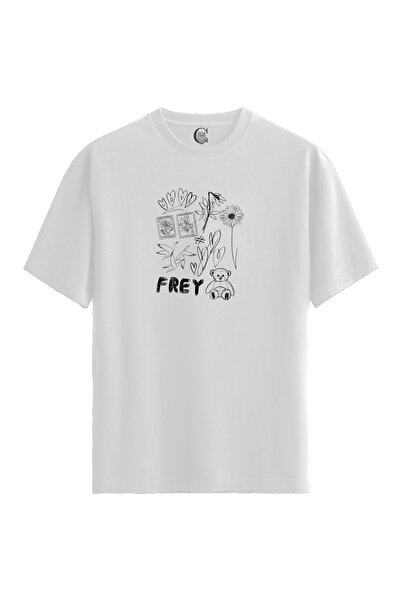 Color Luxe Women/Unisex White 100% Cotton Relaxed Fit Crew Neck Flow Custom P...
