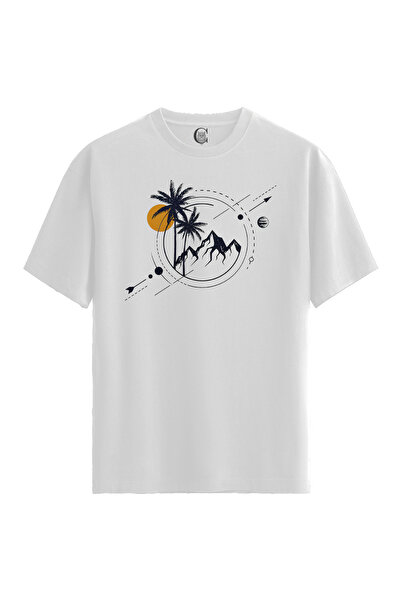 Color Luxe Women/Unisex White 100% Cotton Relaxed Fit Crew Neck Pulse Custom ...