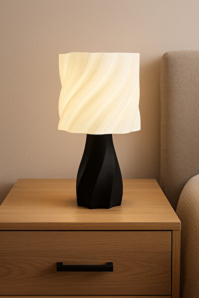 Rekatech Modern Wave Patterned Hat Lampshade - Night Light
