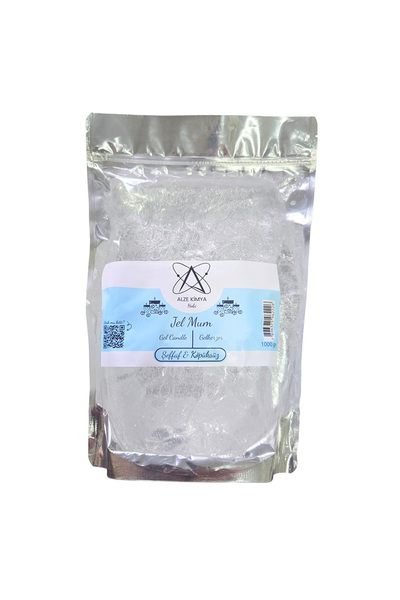 Alze Kimya Hobi Jel Mum 1 Kg | Ultra Şeffaf Köpükçüksüz
