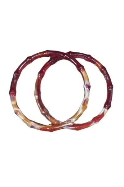 shopwave Handle for Bags Round Thin Brown 12 cm