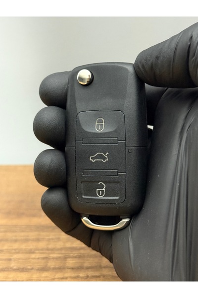 Luxe Aksesuarr Carcasa pentru telecomandă cu 3 butoane pentru Volkswagen Golf Polo Jetta Bora Passat Transporter