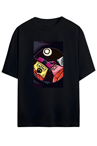 PERISENSE تي شيرت قطني ممشط كبير الحجم 100% قطن - تي شيرت صيفي مريح وفضفاض مط...