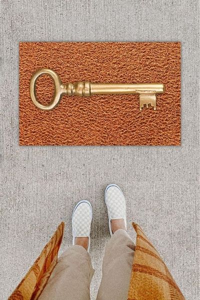 Skygo Digital Printing Decorative Switch Brown Door Mat K-1240