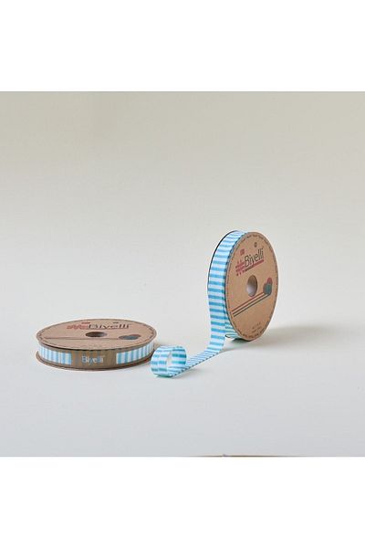 Store Piping Thick Striped Layer F09 Turquoise 2 cm 25 Meters 65% Cotton 35% Polyester