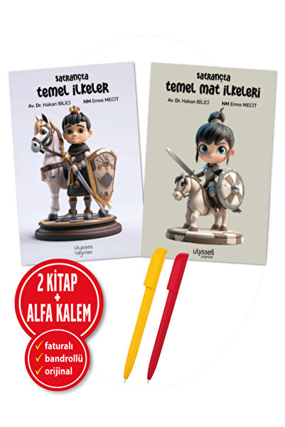 ULYSSES YAYINLARI Alfa Kalem+ Satrançta Temel İlkeler+Temel Mat İlkeleri 2 Ki...