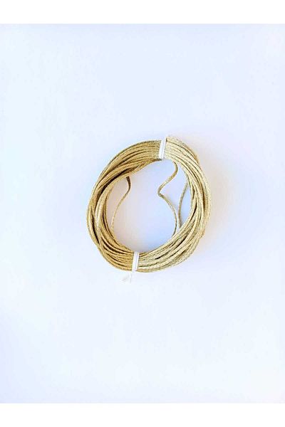 Eskişehir hobi sanat 1.2 mm 10 Meters Silvery Gold Gold Monofilament String for Bundling Gift Packaging String