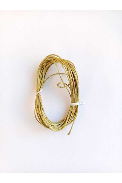 Eskişehir hobi sanat 1.2 mm 5 Meters Silvery Gold Gold Monofilament String for Bundling Gift Packaging String