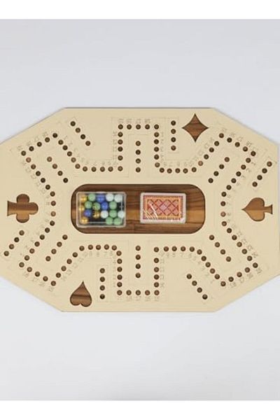 Other Royal Jackaroo Lightweight Thin Sheet Board Game,6 Players With Cards & Marbles (55x40cm)
