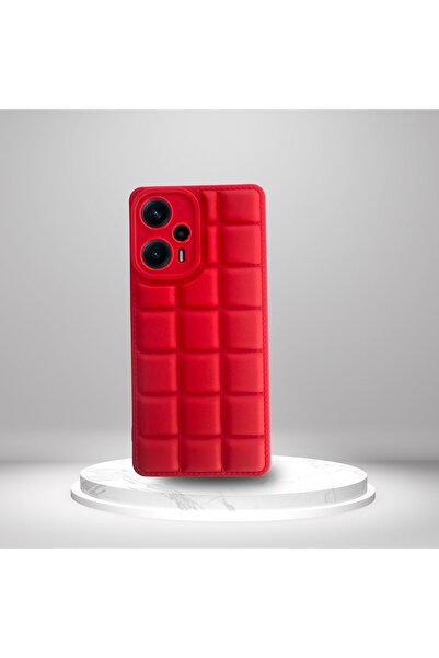 Skygo Xiaomi poco f5 5g compatible silicone madlen case red