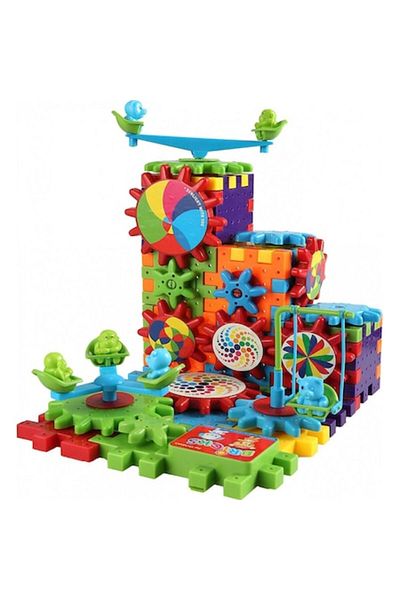OEM Construction Game with Electric Mechanism, Gears, Swing, Seesaw, Carousel, 81 Pieces