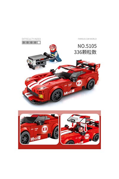 famous Joc de constructie masina de curse, 336 piese