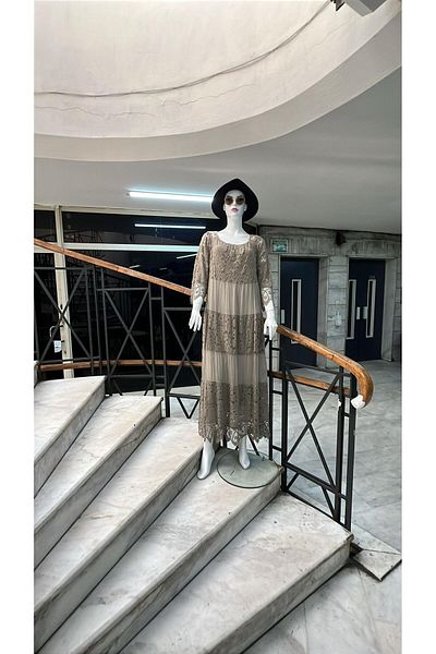 EREN STYLE Rochie din dantelă cu detaliu din mătase italiană Sunshine