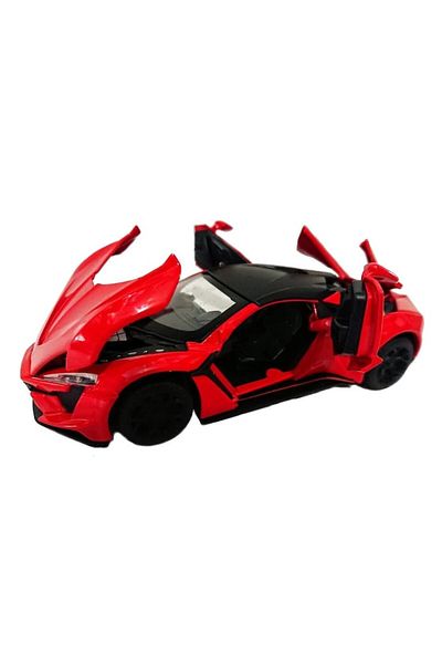 OEM Masina metalica cu lumini si sunete, Lamborghini rosu, 1:32