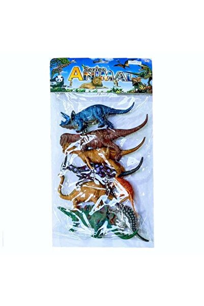 OEM Set 8 figurines, dinosaurs, multicolor, 12-16 cm
