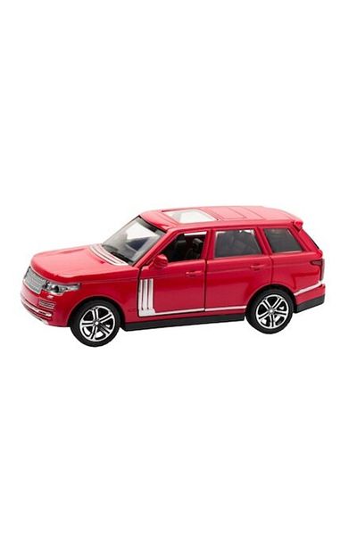 OEM Metal car with lights and sound, red SUV, 1:32 scale