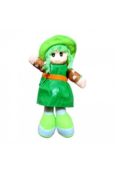 OEM Textile Doll with Hat, 21 cm, Green
