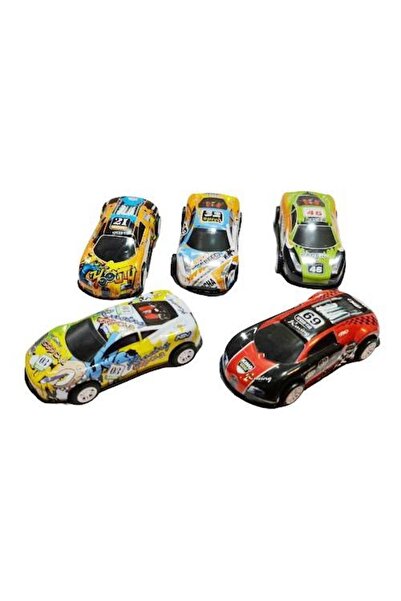 OEM Set 5 metal race cars, 1:50, multicolored