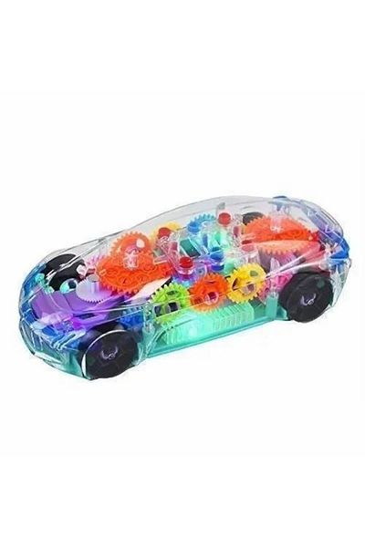 OEM Car With Transparent Shell, Multicolored Lights And Sounds, 24 Cm