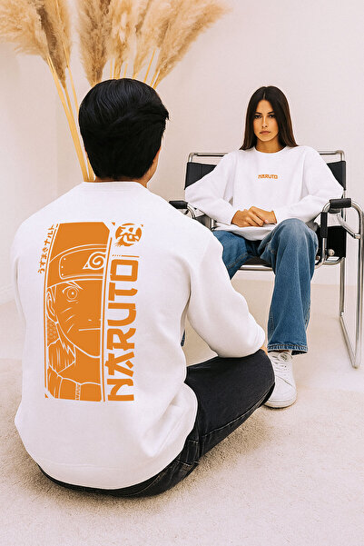 By Caspita Fashion Hanorac alb oversize unisex cu imprimeu pe spate Lenithra ...