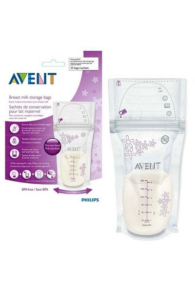 Philips Avent أكياس تخزين حليب الثدي من فيليبس أفينت 180 مل × 25