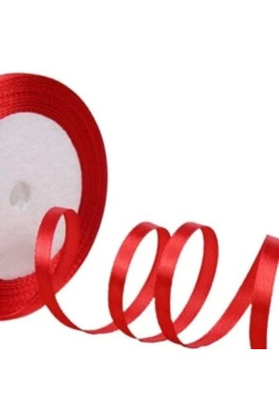 P Parla Red Satin Ribbon - 2 cm, 10 Meters