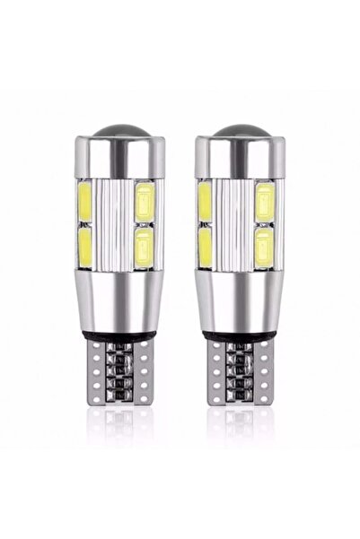 Led Light Alex Set 2 becuri LED T10 W5W cu bec Canbus, 12V, nepolarizate, 6000K
