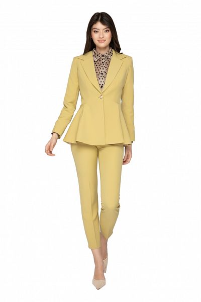 Atmosphere Fashion Elegant mustard jacket