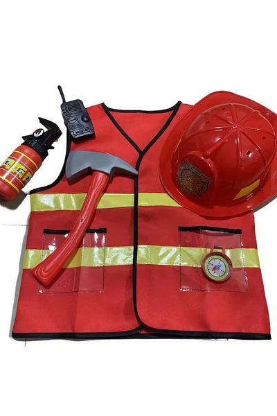 rexa PC Little Hero Firefighter Vest – Pretend Play Dress-Up Gear for Kids