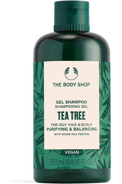 THE BODY SHOP Tea Tree Purifying & Balancing Shampoo for Oily Hair & Scalp, Vegan, 8.4 Fl Oz
