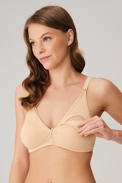 İpeksi Cotton Underwire Maternity Front Opening Skin Breastfeeding Bra