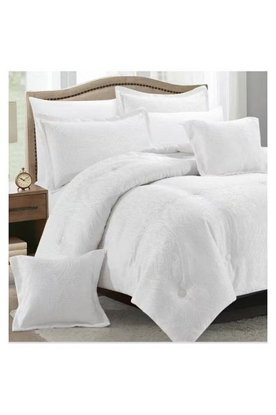 smart home Double-sided duvet set, 8-piece duvet, size 240x260 cm, filling (350 g/m²), microfiber