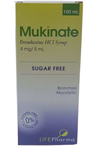 OTC شراب موكينات برومهيكسين هيدروكلوريد (4 ملغ/5 مل)، 100 مل