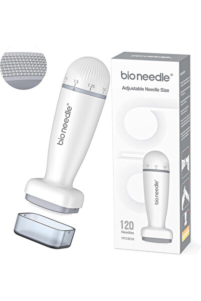 Bonjour Adjustable 0~2 mm 120 Pins Derma Stamp - Microneedling Derma Roller -...
