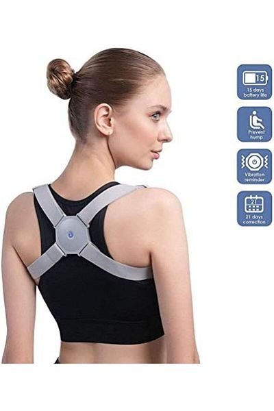 Bonjour Adjustable Posture Corrector, Intelligent Posture Reminder with Sensor Vibration Upper Back Bra