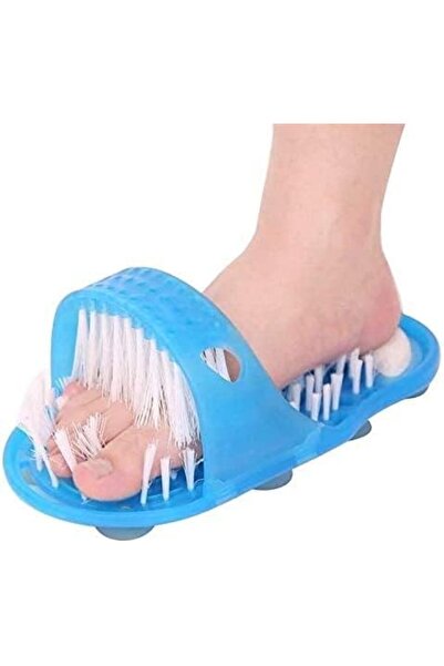 Bonjour قطعتان من نعال التدليك والتقشير لتنظيف وتدليك الأقدام بسهولة مع فرشاة